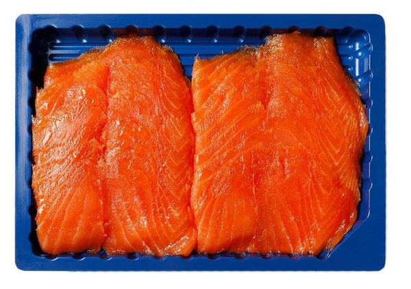 Produktfoto zu Lachs in Scheiben geräuchert - Frischebox mit Deckel