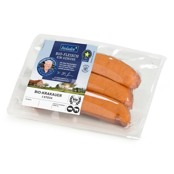 Produktfoto zu b* Krakauer von Schwein & Rind (3 Stück)