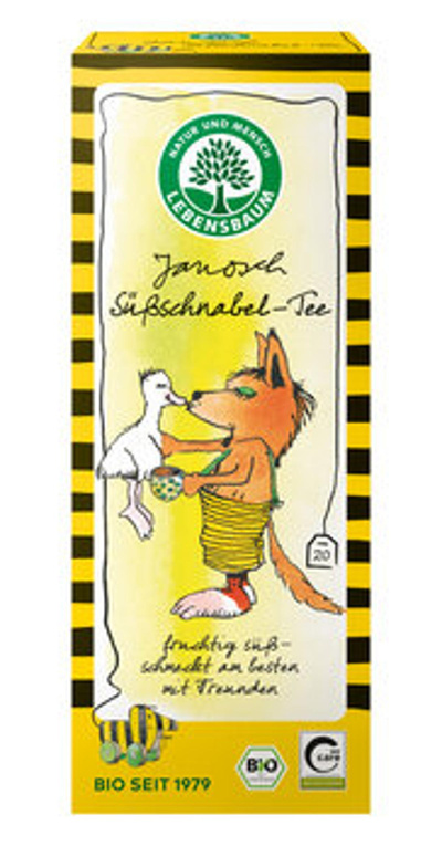Produktfoto zu Janosch Süßschnabel-Tee im Teebeutel