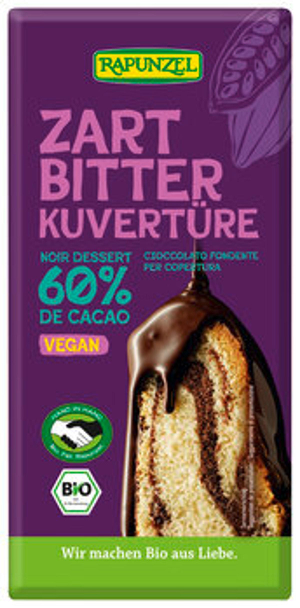Produktfoto zu Zartbitter Kuvertüre