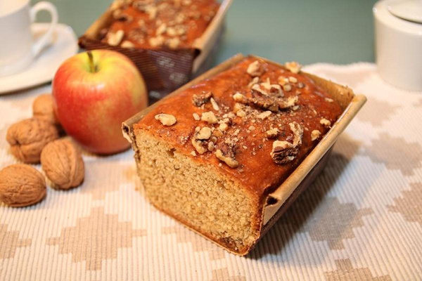 Produktfoto zu Sandkuchen Walnuss-Apfel