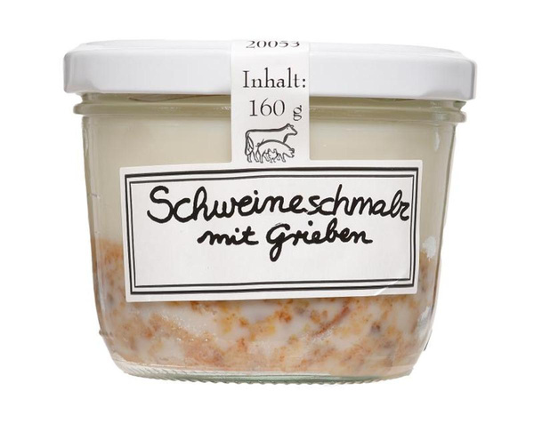 Produktfoto zu Griebenschmalz im Glas