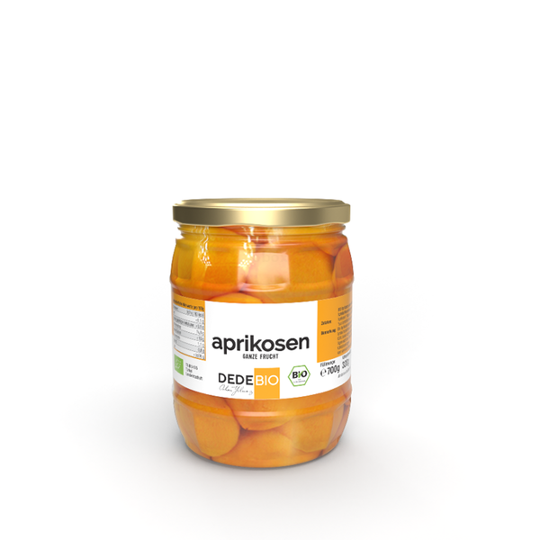 Produktfoto zu Aprikose ganze im Glas 700g