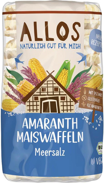 Produktfoto zu Mais Amaranth Waffel Meersalz