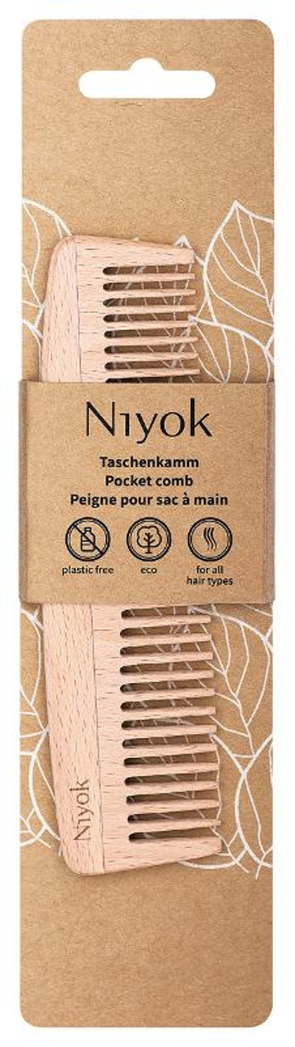 Produktfoto zu Taschenkamm aus Buchenholz