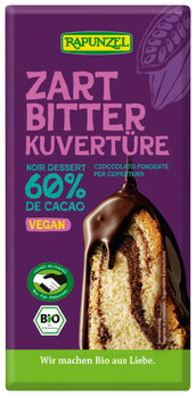 Produktfoto zu Zartbitter Kuvertüre