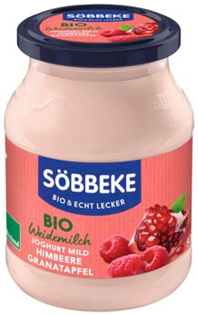 Produktfoto zu Joghurt Himbeere-Granatapfel 3,8%