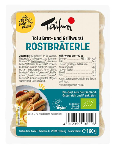 Produktfoto zu Tofu Rostbräterle