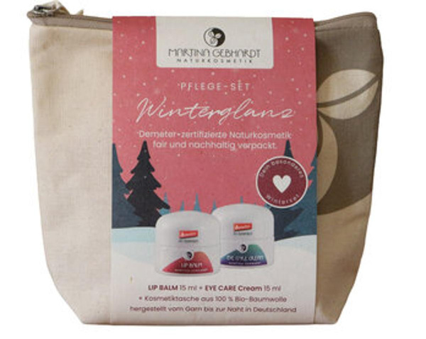 Produktfoto zu Geschenkset Winterglanz mit Kosmetiktasche