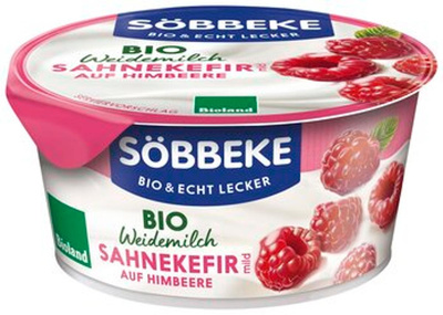 Produktfoto zu Sahnekefir auf Himbeere - Weidemilch
