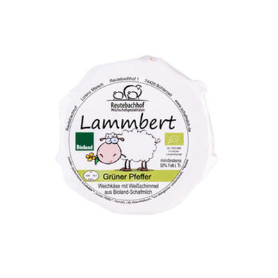 Produktfoto zu Lammbert Schafweichkäse Grüner Pfeffer