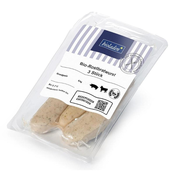 Produktfoto zu b* Rostbratwurst gebrüht, 3 Stück à 80g