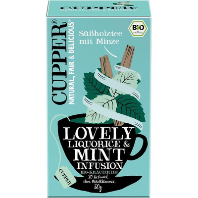 Produktfoto zu Cupper Süßholztee mit Minze im Teebeutel