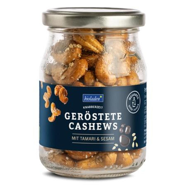 Produktfoto zu Cashews geröstet Tamari & Sesam b*