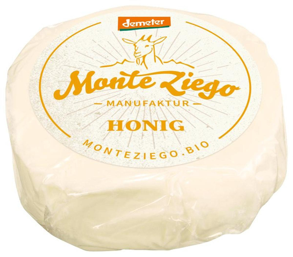 Produktfoto zu ZiegenFrischkäsetaler Honig