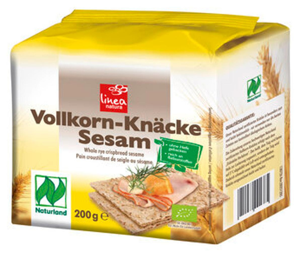 Produktfoto zu Sesam Knäcke Vollkorn, 10 x 200g