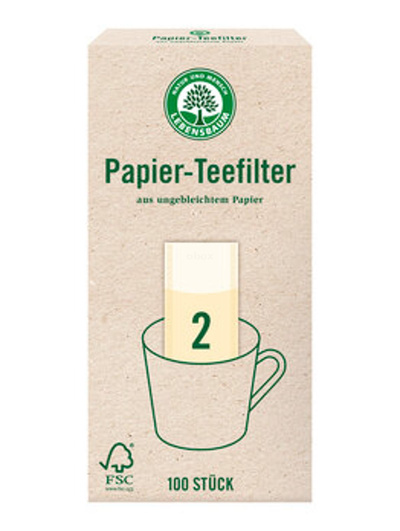 Produktfoto zu Teefilter Gr.2 aus Papier