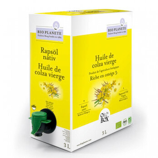 Produktfoto zu Rapsöl nativ, 3 Liter Box