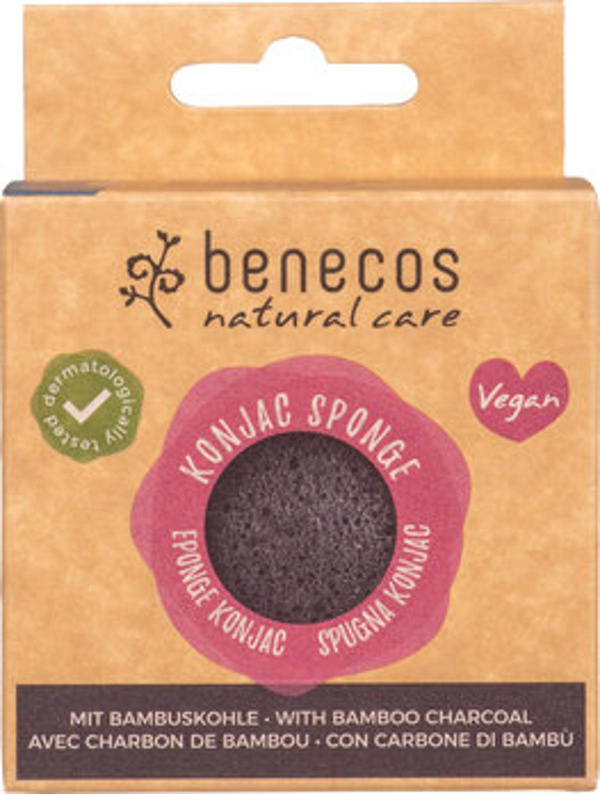Produktfoto zu Konjac Sponge black bamboo