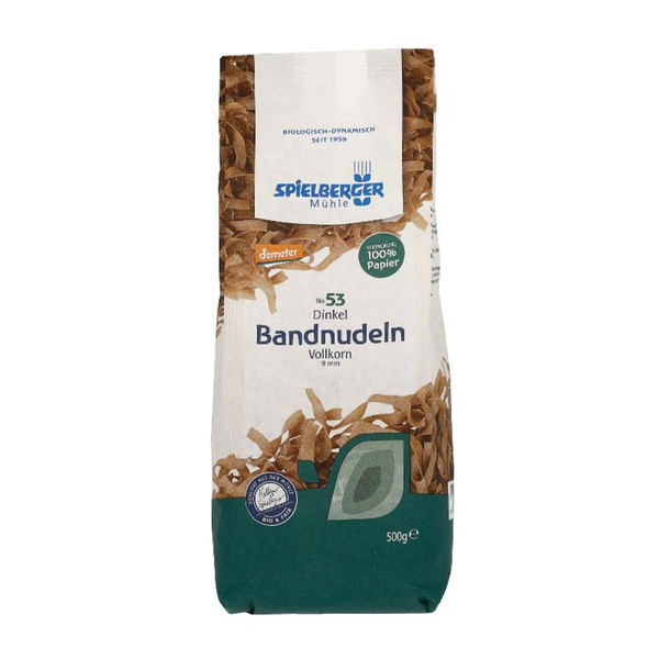 Produktfoto zu Dinkel Vollkorn Bandnudeln