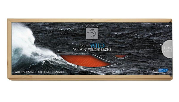 Produktfoto zu Alaska Wildlachs Red, ganze Seite, vorgeschnitten, kaltgeräuchert