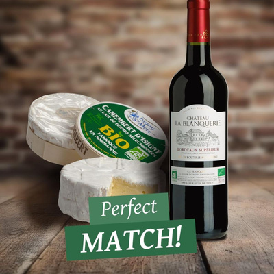 Produktfoto zu Perfect Match: Bordeaux Supérier & Camembert D'Isigny