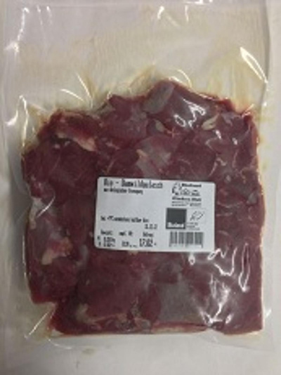 Produktfoto zu Damwildgulasch, ca. 750g