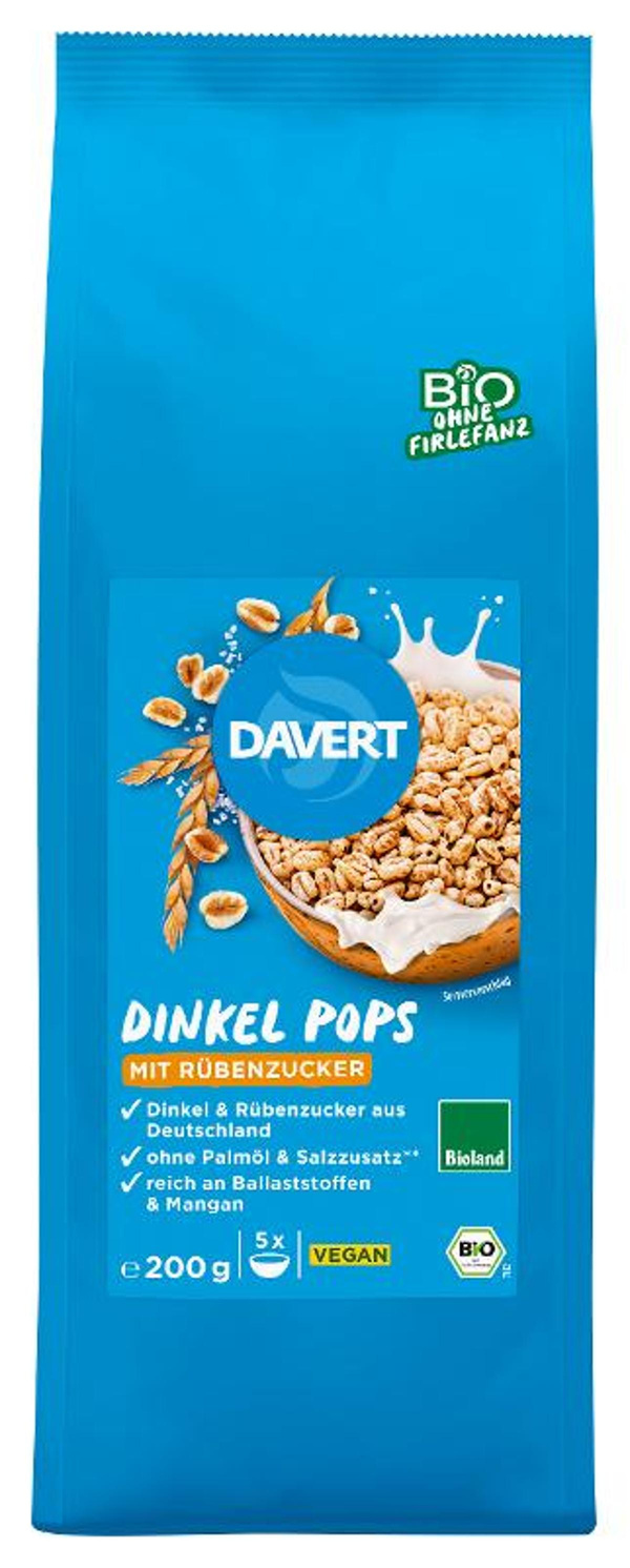 Produktfoto zu Dinkel Pops mit Rübenzucker