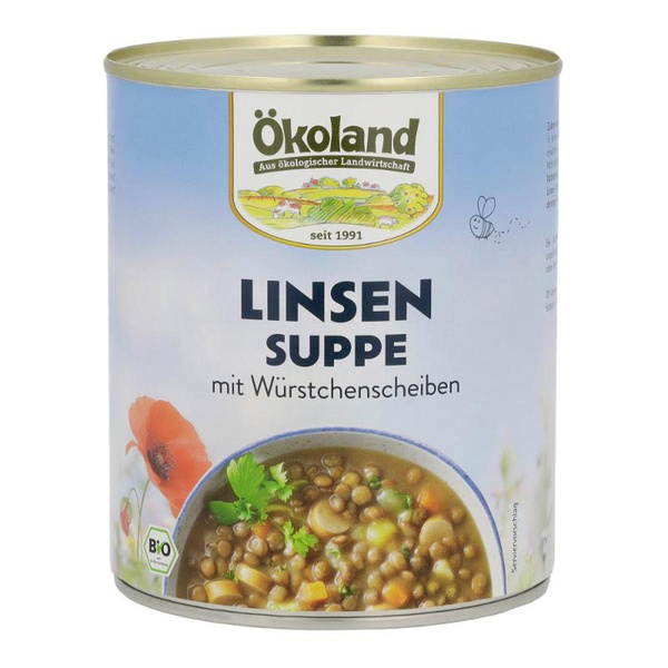 Produktfoto zu Linsensuppe mit Wurstscheiben