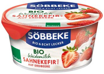 Produktfoto zu Sahnekefir Erdbeere