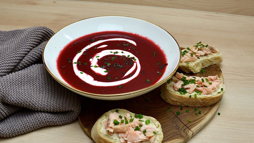 Rezeptbild für Rote-Bete Cremesuppe