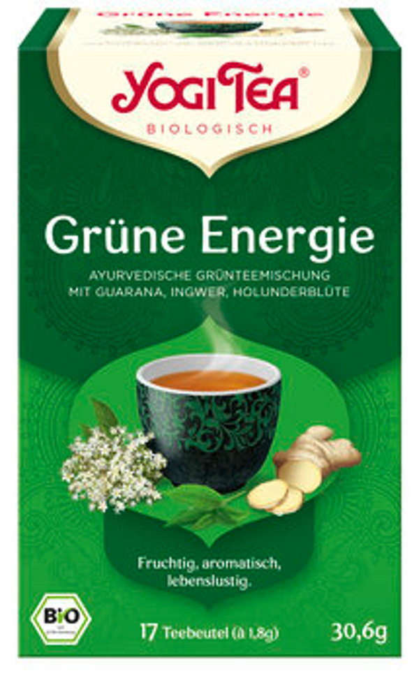 Produktfoto zu Yogi Tea® Grüne Energie im Teebeutel