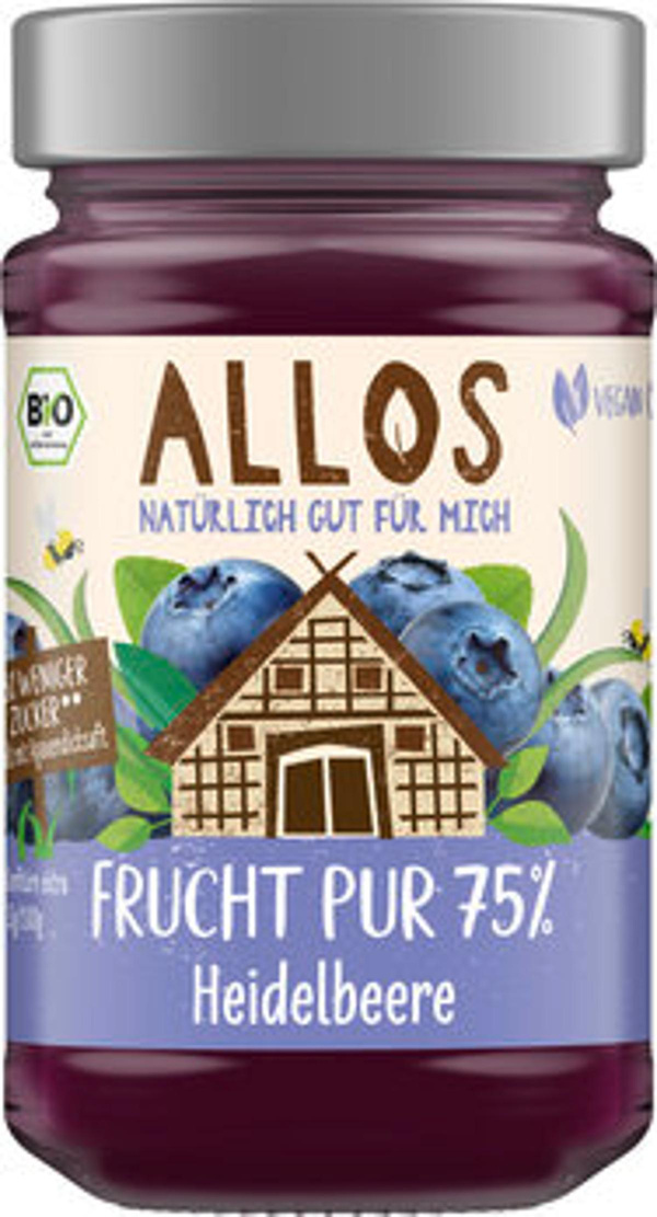 Produktfoto zu Frucht pur Heidelbeere 75%