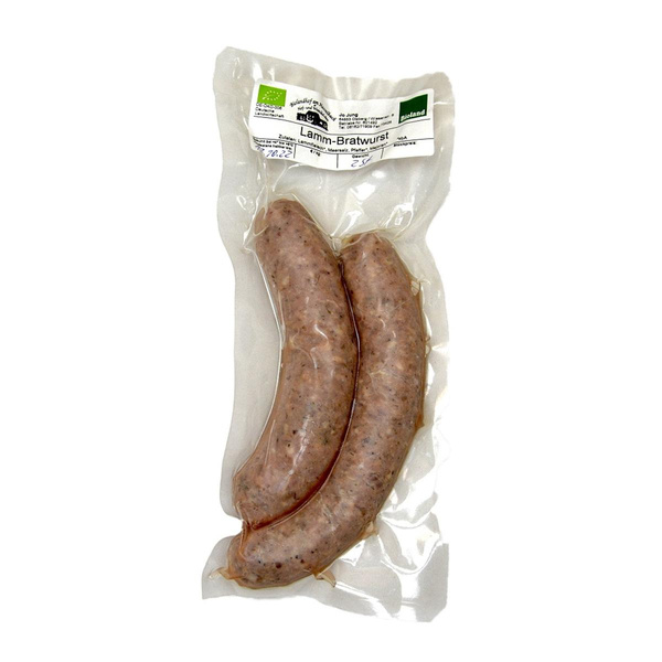 Produktfoto zu Lammbratwurst gebrüht, 2 Stück