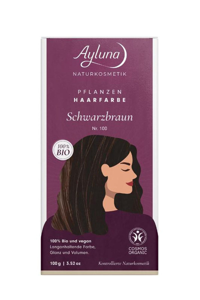 Produktfoto zu Pflanzenhaarfarbe Schwarzbraun