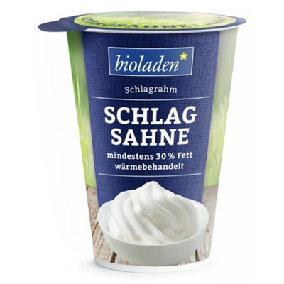 Produktfoto zu b* Schlagsahne 30% - im Becher