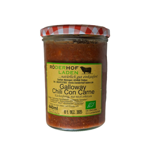 Produktfoto zu Galloway Chili con Carne, im Glas