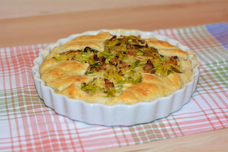 Rezeptbild für Lauch-Blätterteig-Tarte
