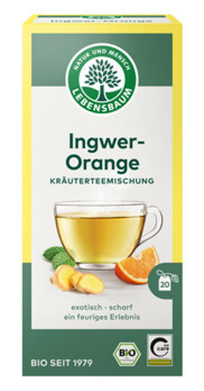 Produktfoto zu Ingwer-Orange Tee im Teebeutel