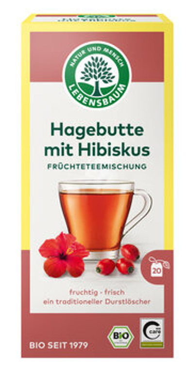 Produktfoto zu Hagebutte Hibiskus Tee im Teebeutel