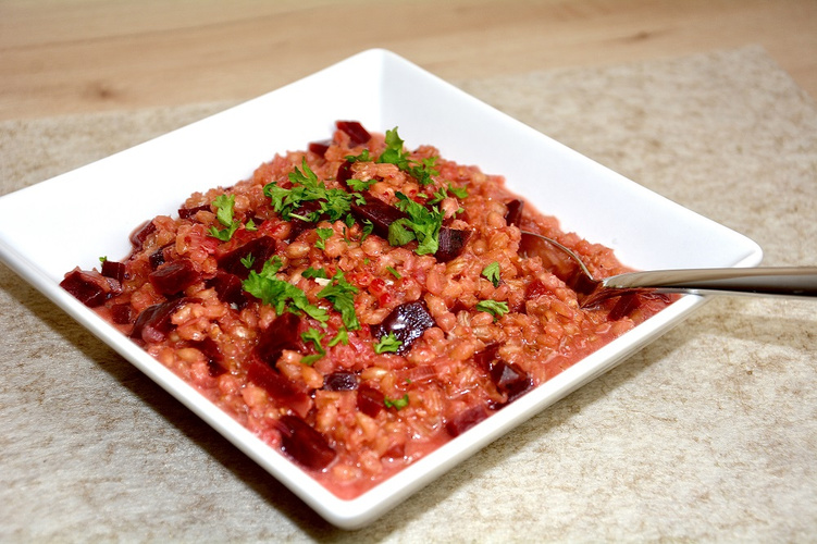 Rezeptbild für Rote-Bete-Graupen-Risotto