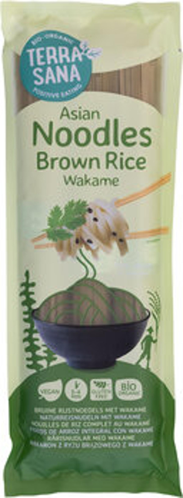 Produktfoto zu Naturreisnudeln mit Wakama