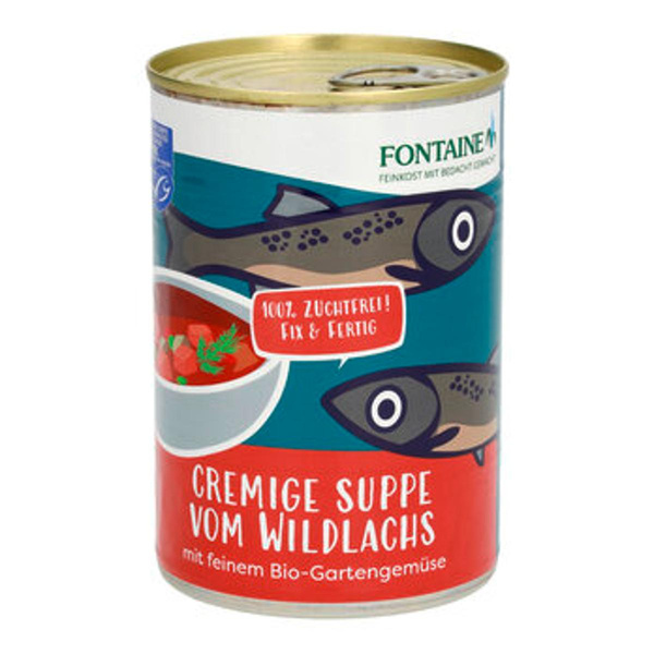 Produktfoto zu Cremige Wildlachssuppe