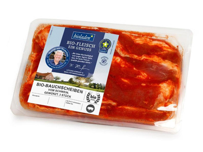 Produktfoto zu Bauchscheiben vom Schwein, gewürzt, 3 Stück
