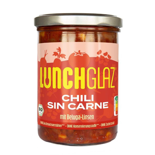 Produktfoto zu LunchGlaz Chili sin Carne mit Belugalinsen