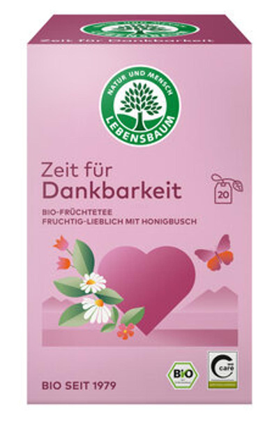 Produktfoto zu Zeit für Dankbarkeit Tee im Teebeutel