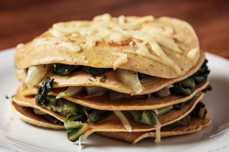 Rezeptbild für Mangold-Pfannkuchen-Auflauf