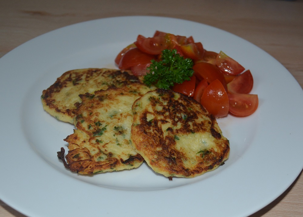 Rezeptbild für Puffer aus Spaghetti-Kürbis