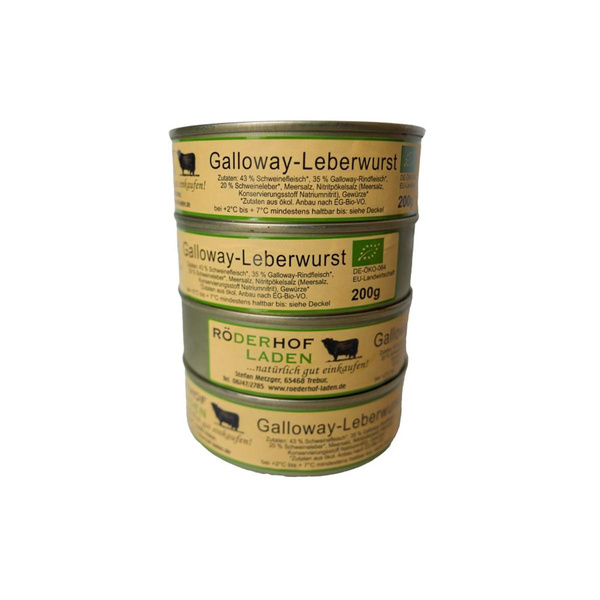 Produktfoto zu Galloway-Leberwurst in der Dose