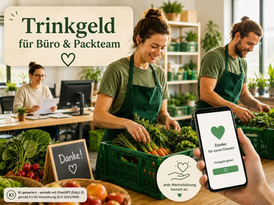 Produktfoto zu Trinkgeld online (Für Büro- und Packteam)